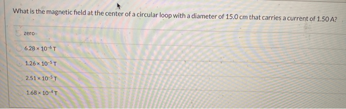 Solved What is the magnetic field at the center of a | Chegg.com