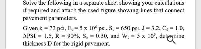 Solved Solve the following in a separate sheet showing your | Chegg.com