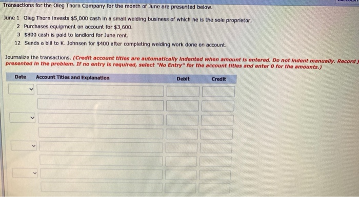 Solved For each of the following accounts, indicate the | Chegg.com