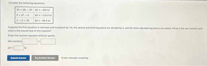 Solved Consider The Following Equations Suppose The First 0432