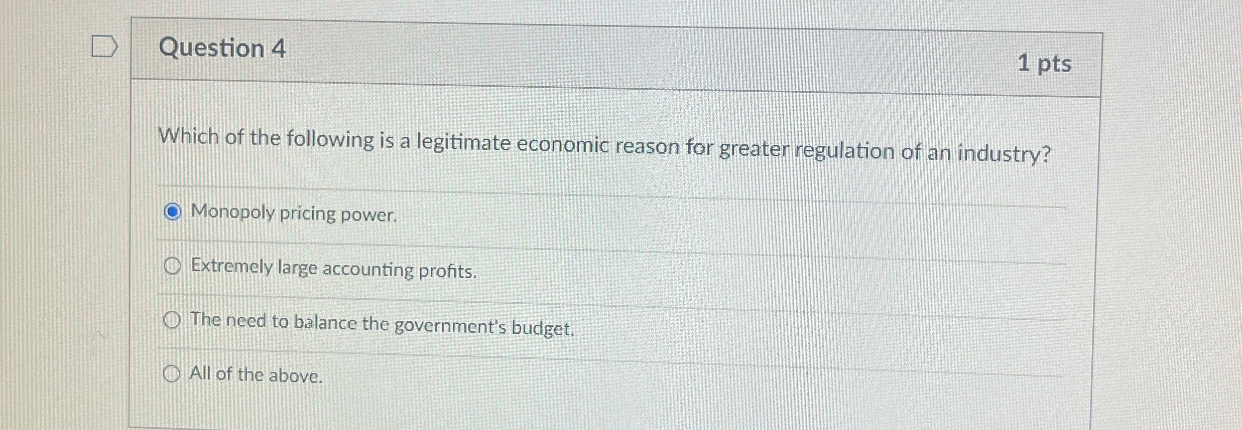 Solved Question 41 ﻿ptsWhich of the following is a | Chegg.com