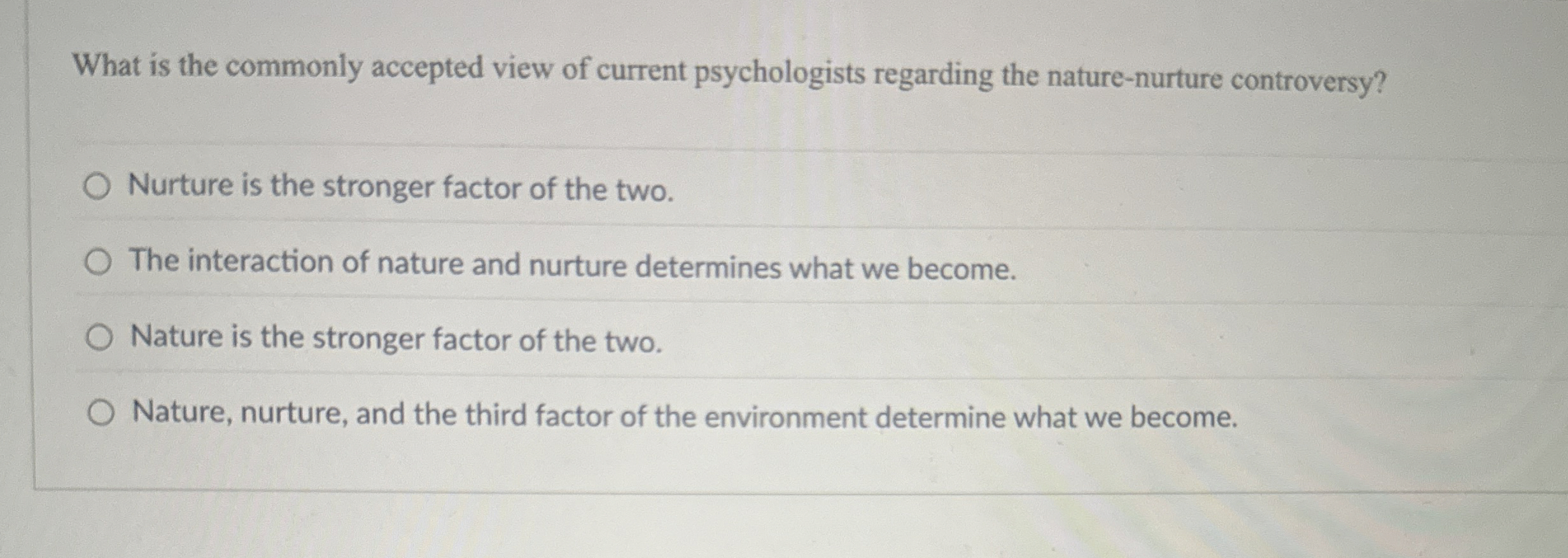 Solved What is the commonly accepted view of current | Chegg.com