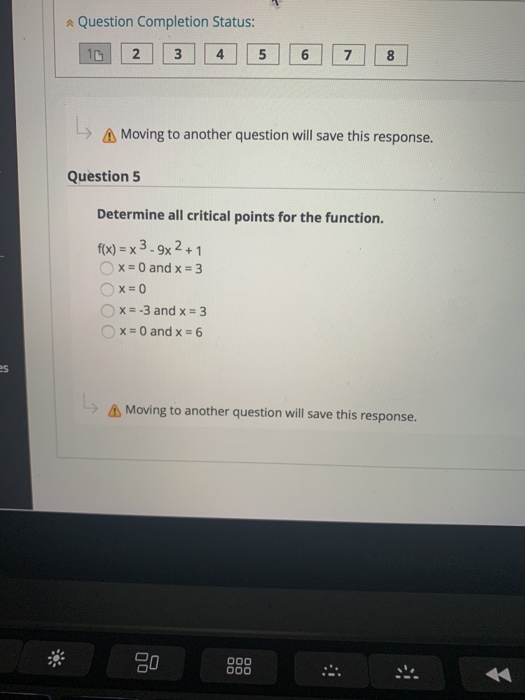 Solved Question Completion Status: 1 2 3 4 5 6 7 8 L A | Chegg.com