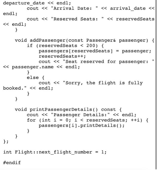 Solved write the code in object oriented programming c++ you | Chegg.com