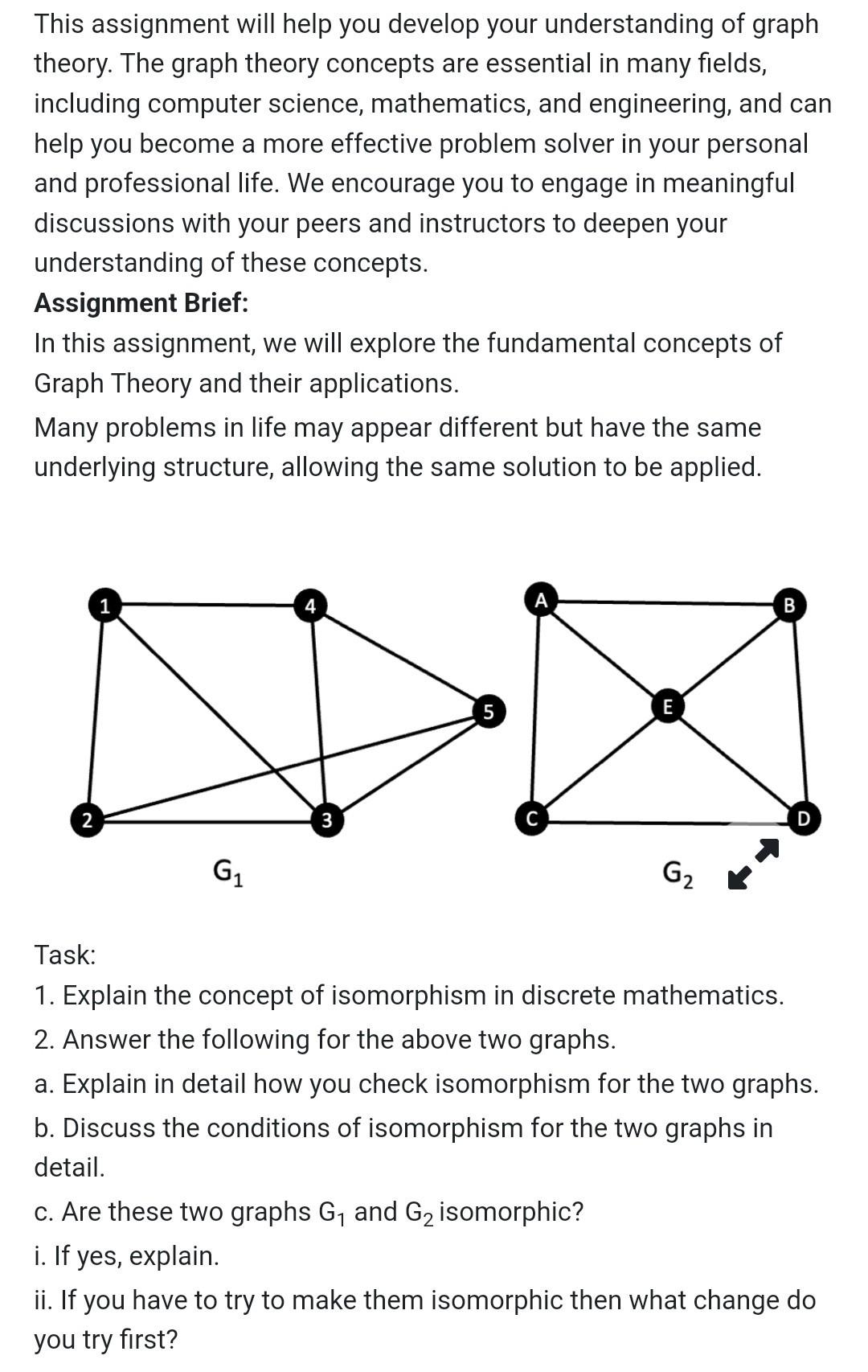 assignment problem graphs