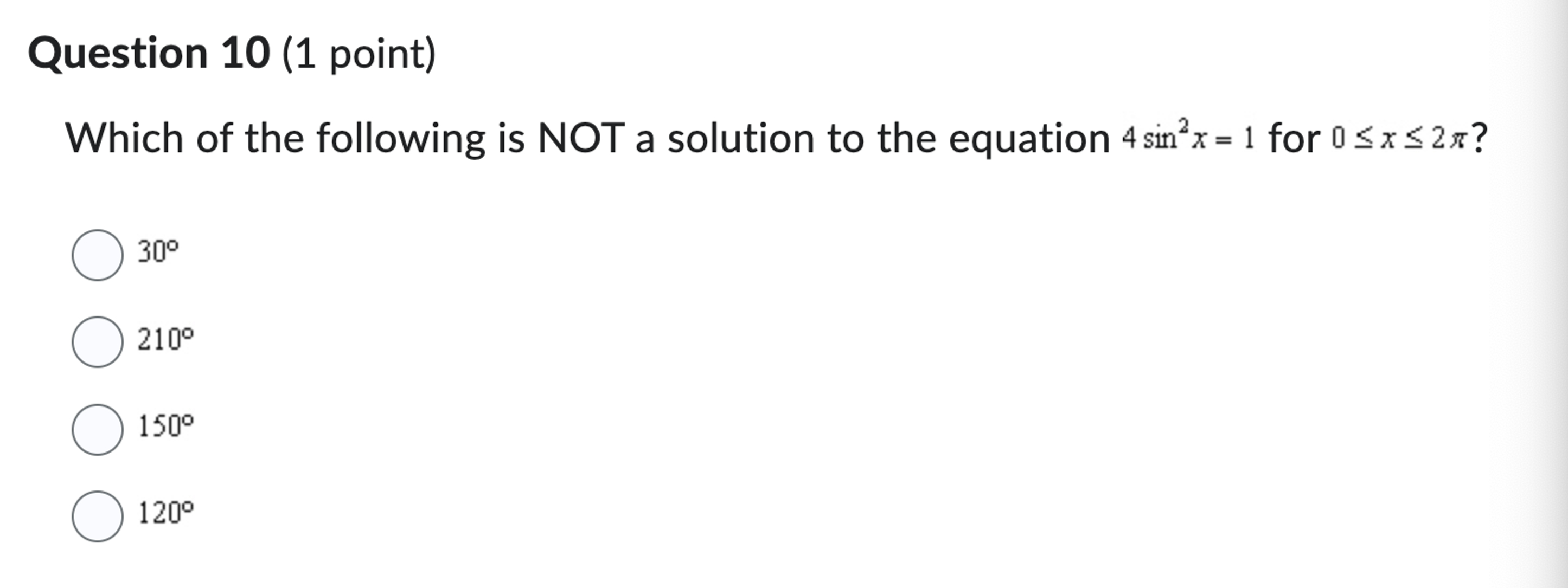 Solved Question 10 (1 ﻿point)Which of the following is NOT a | Chegg.com
