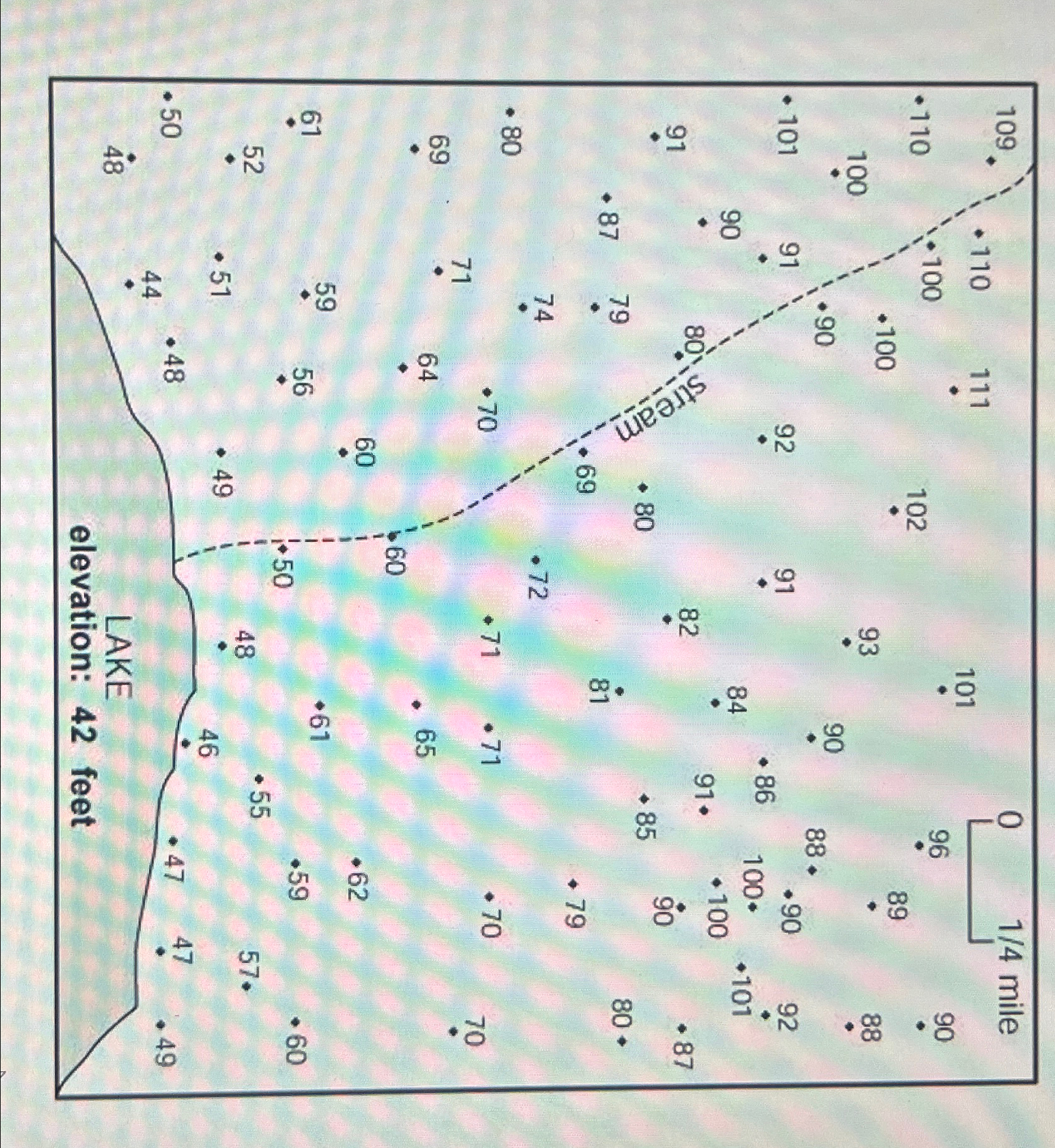 Solved Construct a reasonable topographic map, the contour | Chegg.com