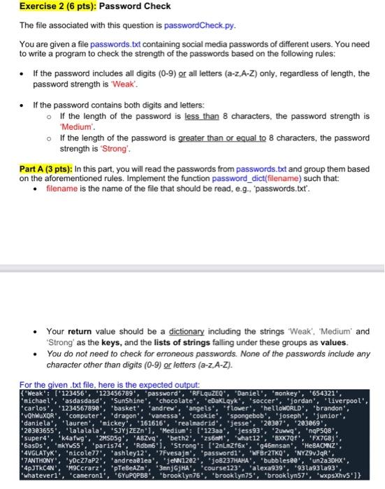 Solved • Your return value should be a dictionary including | Chegg.com