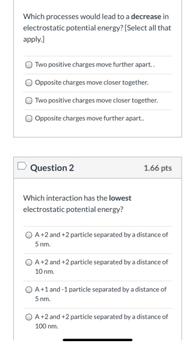 Solved Which processes would lead to a decrease in | Chegg.com
