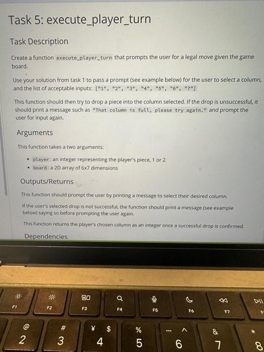 Solved Task Description Create a function | Chegg.com