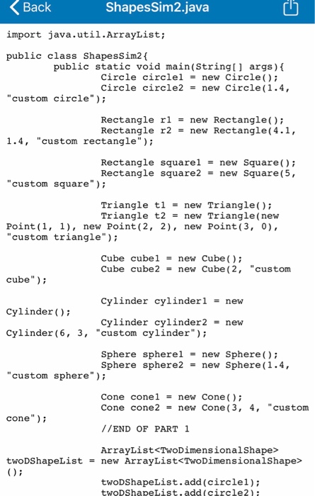 Solved Overview You will be supplied with 3 main methods | Chegg.com