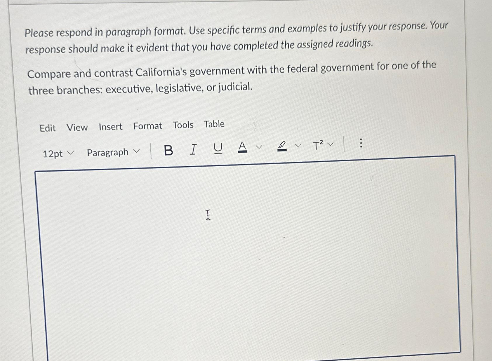 Solved Please respond in paragraph format. Use specific | Chegg.com