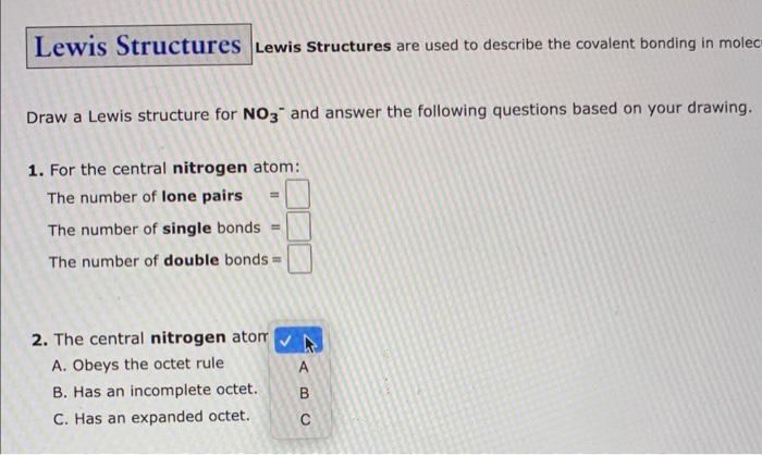 Solved Lewis Structures are used to describe the covalent | Chegg.com