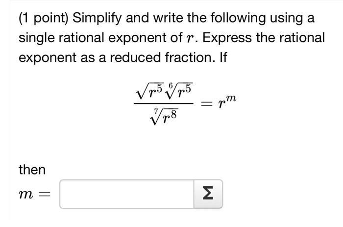 Solved Simplify and write the following using a single | Chegg.com