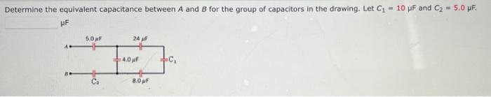 Solved Determine The Equivalent Capacitance Between A And B | Chegg.com