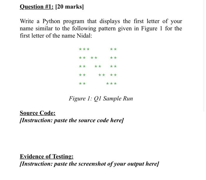 Solved Write a Python program that displays the first letter | Chegg.com