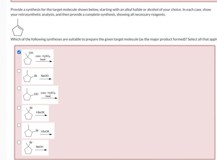 Solved Provide A Synthesis For The Target Molecule Shown | Chegg.com