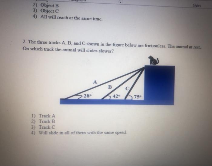 Solved 4. Questions: 1. The figure below shows three objects | Chegg.com