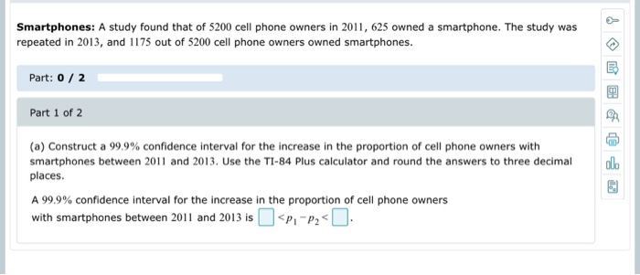 Solved In a study of 420,111 cell phone users, 144 subjects