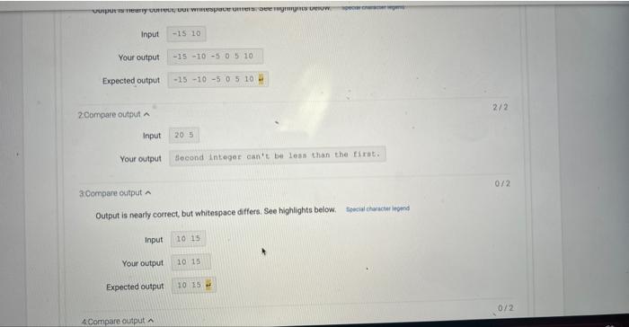 Solved Write a program whose in put is two integers and | Chegg.com