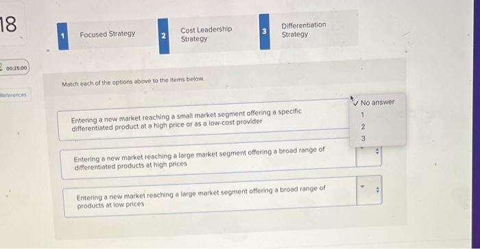Solved Match each of the options above to the items below. | Chegg.com