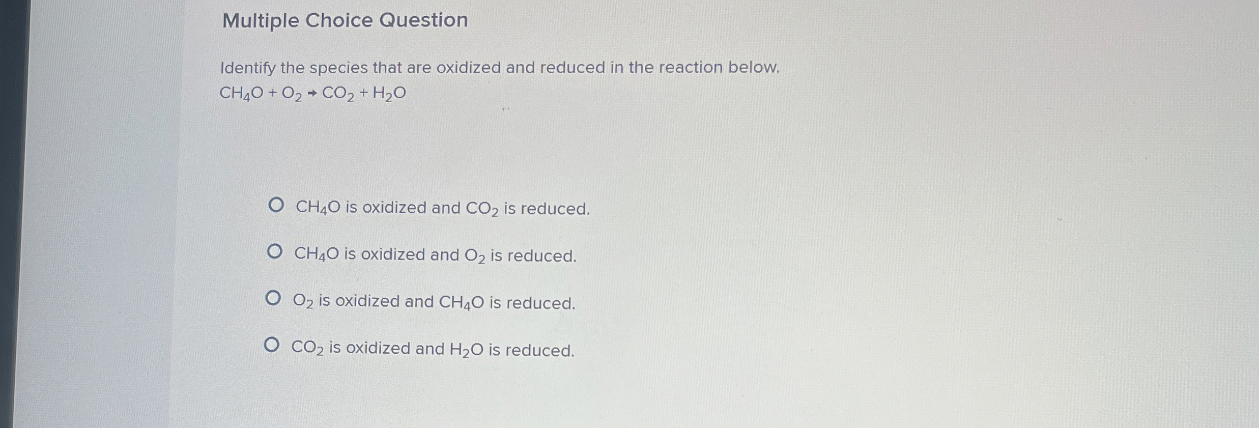 Solved Multiple Choice QuestionIdentify the species that are | Chegg.com