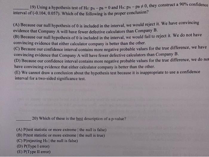 Solved Use the following situation to answer questions 18 - | Chegg.com