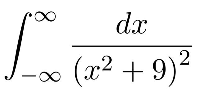 Solved ????(x2+9)2dx | Chegg.com