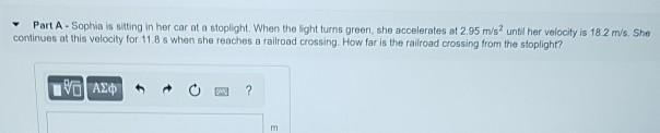 Solved Part A. Sophia is sitting in her car oto stoplight. | Chegg.com