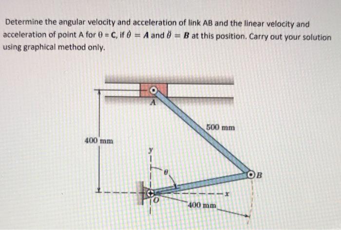 Solved Determine the angular velocity and acceleration of | Chegg.com