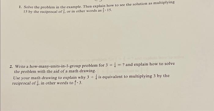 Solved 1. Solve the problem in the example. Then explain how | Chegg.com