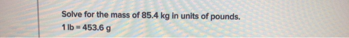 85.4 kg in on sale pounds