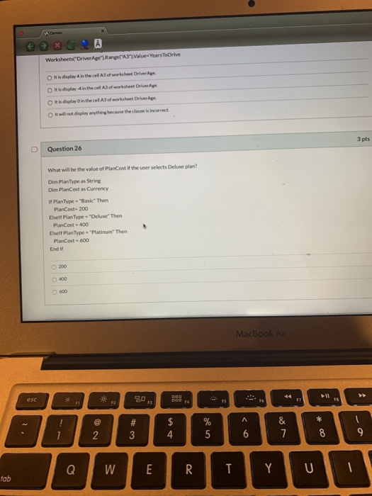 Solved 2 pts D Question 23 Write a statement to declare a | Chegg.com