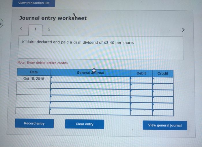 Solved Part 2 of 2 Required information The following | Chegg.com
