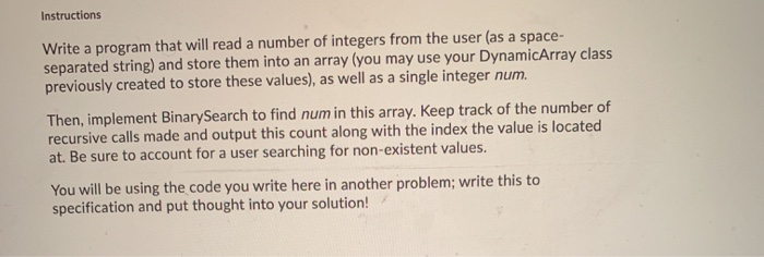 Solved Instructions Write a program that will read a number | Chegg.com