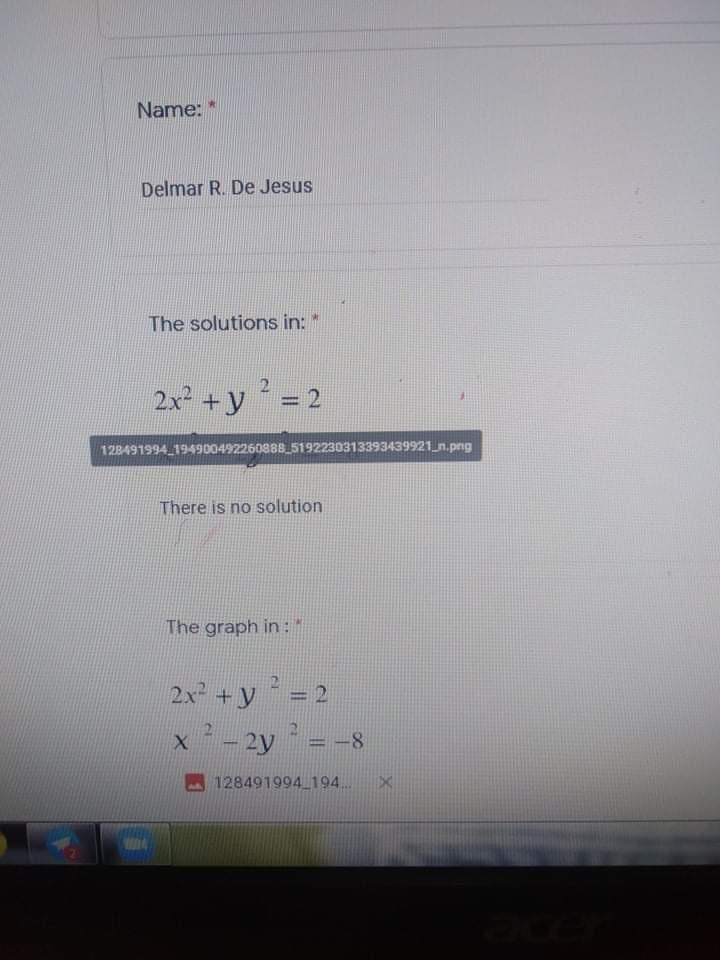 x2 y 3 ✓ x2 2 1 answer