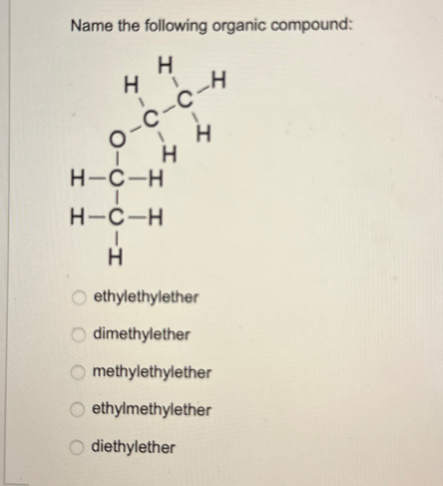 Solved Name the following organic | Chegg.com