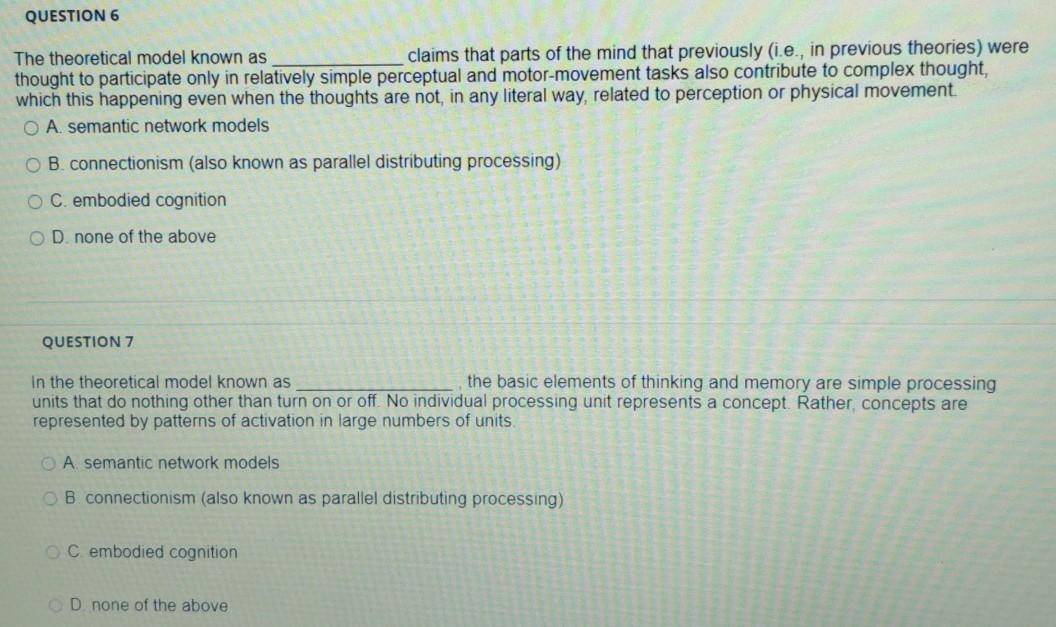 Solved QUESTION 1 In video lectures and in the book, we