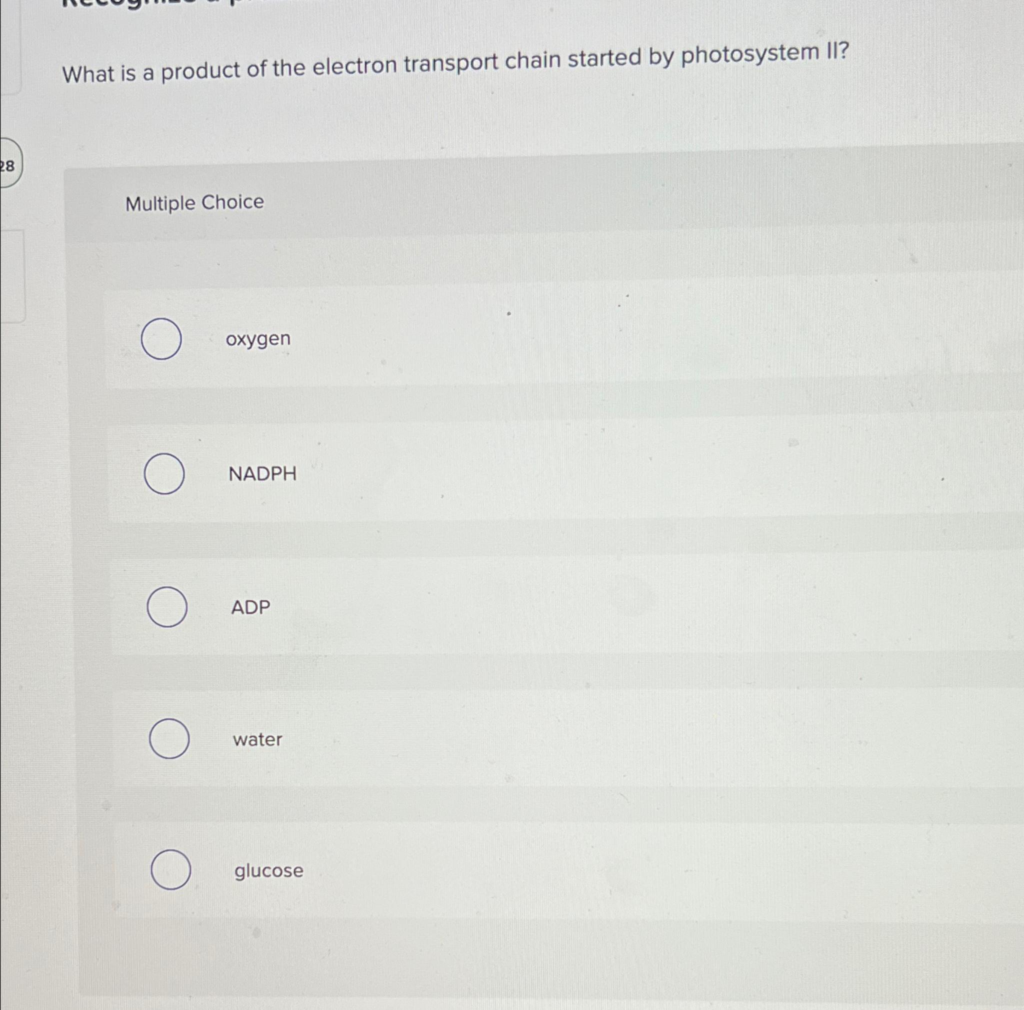 Solved What is a product of the electron transport chain | Chegg.com