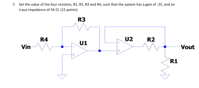 Resistor R1 R2 R3 R4 Bank Solved by an EXPERT 7. Set the value of the four resistors, R1, R2 ...