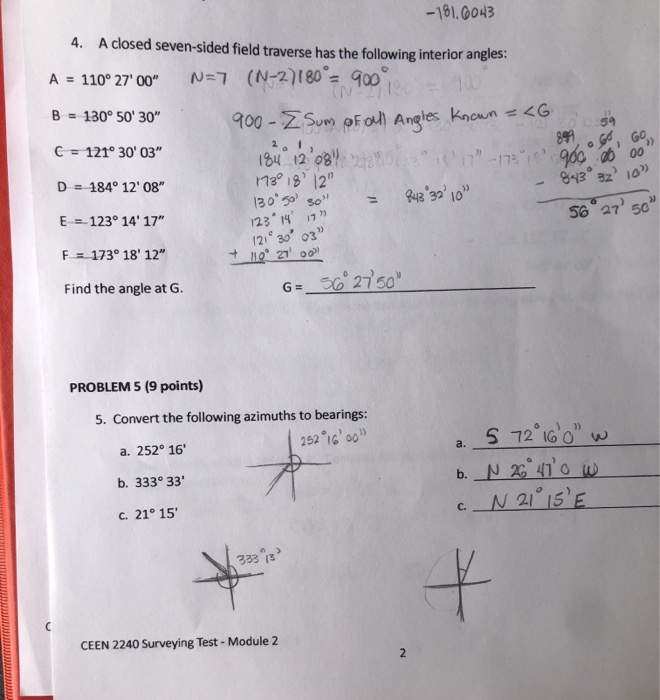 Solved 11-1737890060 -181.6043 4. A closed seven-sided field | Chegg.com