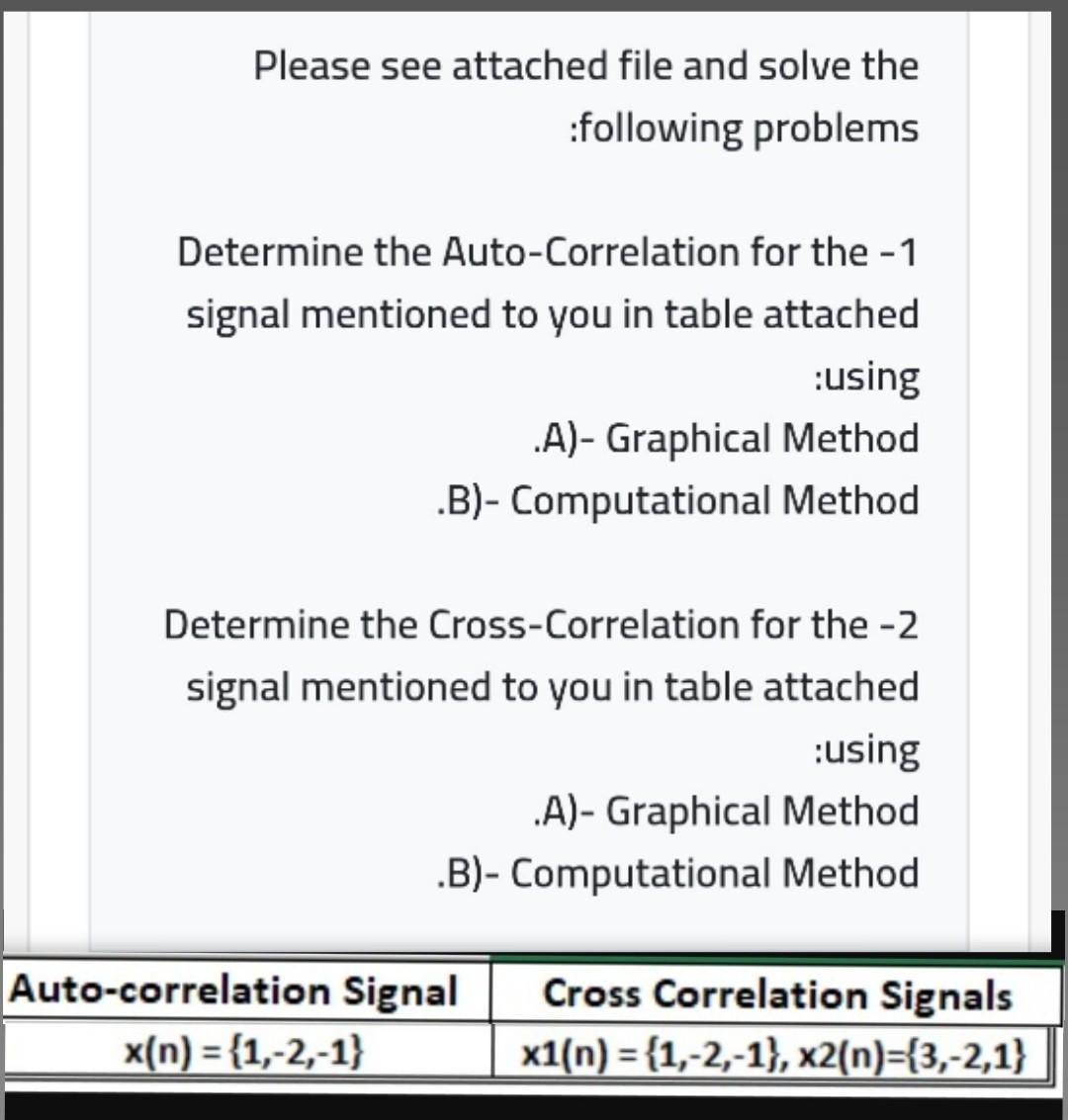 Use of cross-correlation techniques for determining the