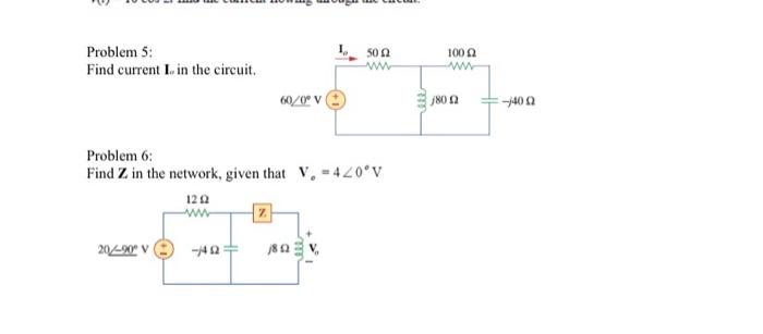Solved Problem 5: Find current Iw in the circuit. Problem | Chegg.com