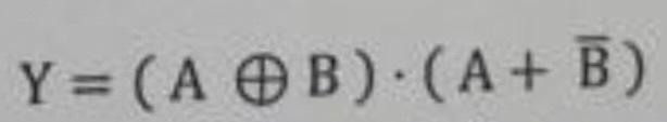 Solved Y=(A⊕B)⋅(A+B) | Chegg.com