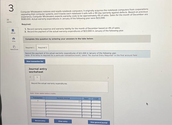 Solved Computer Wholesalers restores and resells notebook
