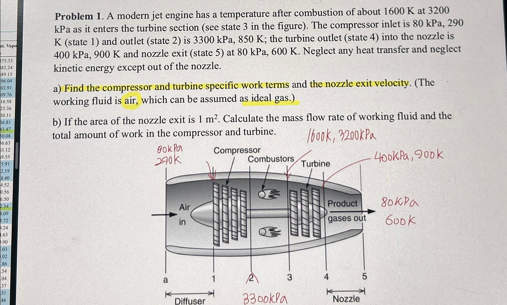 Solved Problem 1. ﻿A modern jet engine has a temperature | Chegg.com