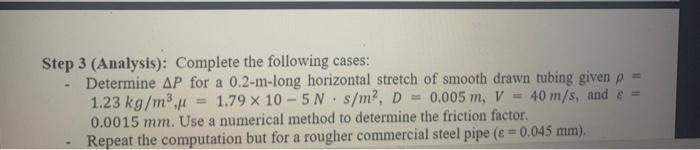 Solved P The pressure drop in a section of pipe can be | Chegg.com