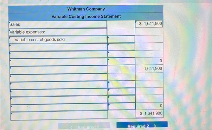 Solved Whitman Company has just completed its first year of | Chegg.com