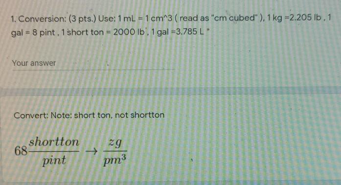 Ml clearance per cm3