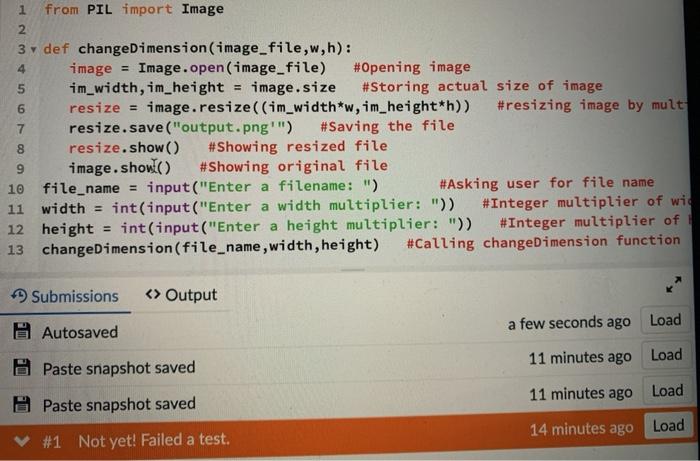 Solved For your final image manipulation problem in this | Chegg.com